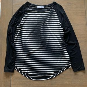 Striped baseball top